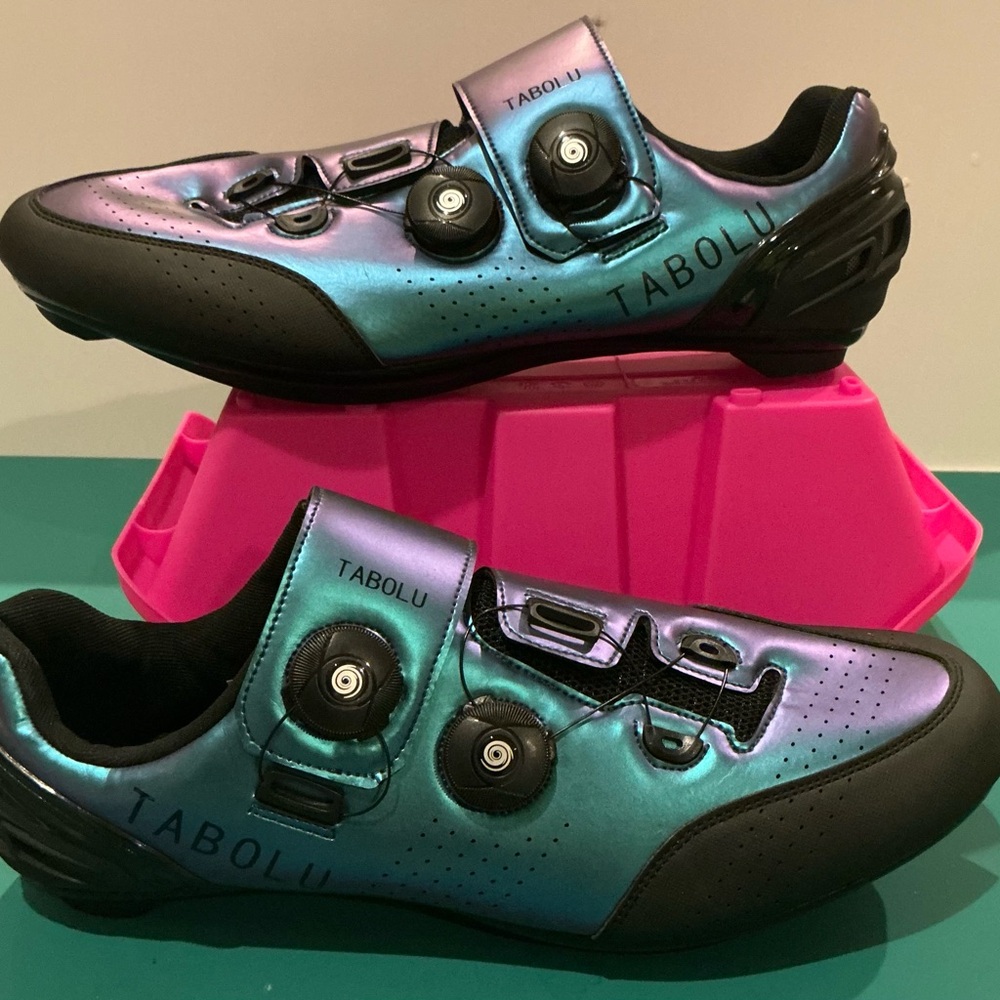 Men's Athletic Cycling Shoes - Iridescent Black